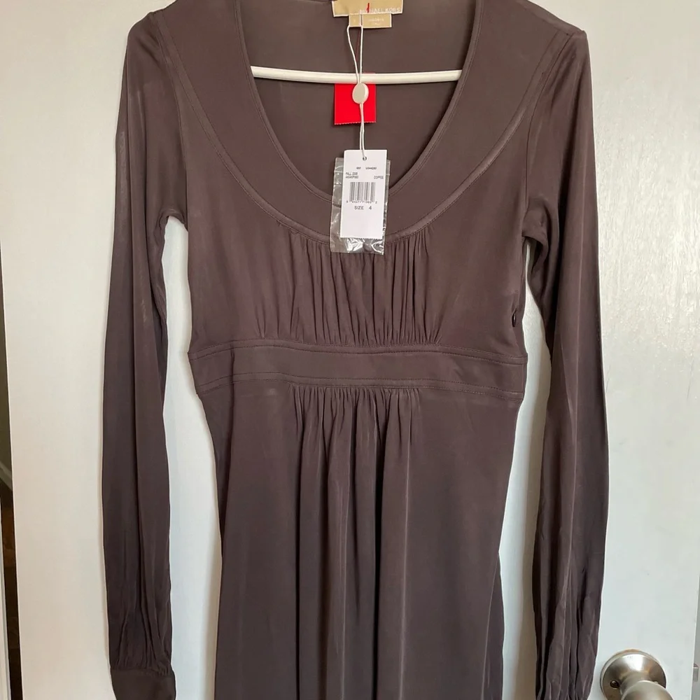 Michael Kors A-Line Scoop Neck Dress - Size 4 - Picture 4 of 16